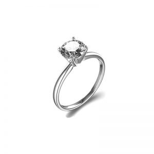 Anillo de compromiso Oro blanco de 18k