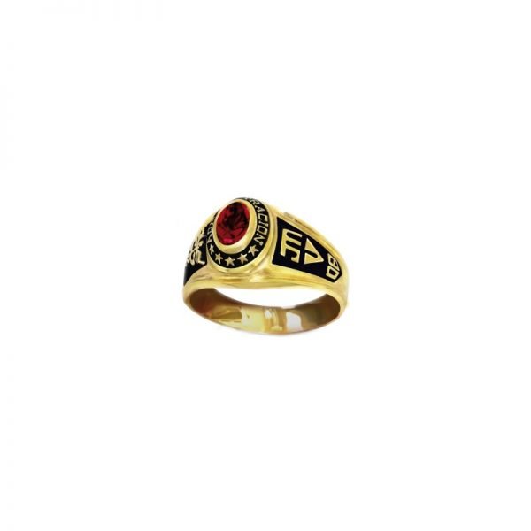 Anillo de grado en oro amarillo de 18k