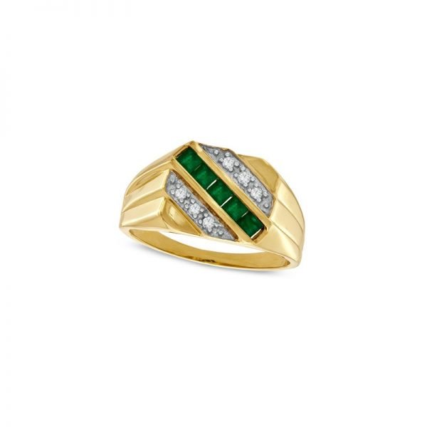 Anillo para hombre en oro amarillo de 18k